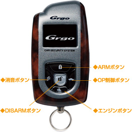 カーセキュリティ Grgo Grgo-FZV　リモコン